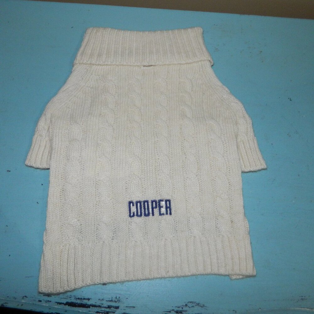 Mark & Graham "Cooper" Woolblend Dog Sweater Sz L (F-15)